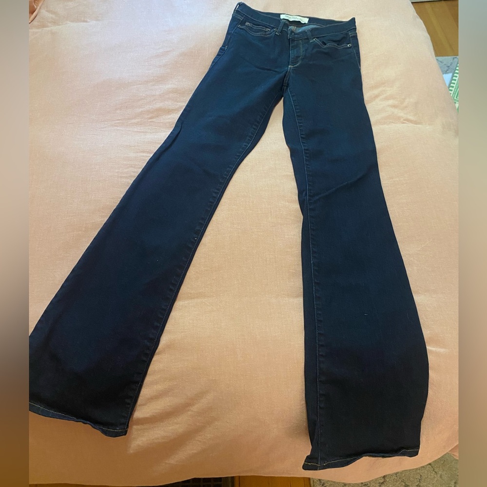 GAP Long, Dark Denim Jeans, Size 28